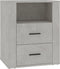 vidaXL - Nachtkastje - 50x36x60 - cm - bewerkt - hout - betongrijs