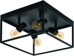 EGLO Silentina - Plafondlamp E27 36 cm - Zwart