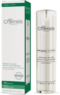 SkinChemists London – Wrinkle Killer Night Moisturiser – Anti-Ageing Nachtcrème – Vermindert Rimpels