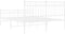 vidaXL - Bedframe - met - hoofd- - en - voeteneinde - metaal - wit - 135x190 - cm