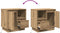 vidaXL - Nachttafels - met - LED - 2 - stuks - in - Artisan - Eik - 50x34,5x50 - cm