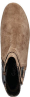 Gabor Dames Enkellaarsjes - Suede - Croco details - Bruin
