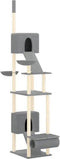 vidaXL - Kattenmeubel - vloer - tot - plafond - 277-303 - cm - crèmekleurig