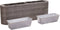 vidaXL - Plantenbak - verhoogd - 30x30x80 - cm - poly - rattan - bruin
