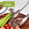 HI NATURE™ Barbecuetangen - Premium Multifunctionele Keukentang - Set van 2 (23CM & 30CM) - Hittebestendig & Vaatwasserbestendig - Roestvrij Staal (RVS)