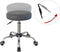 Bureaukruk - kantoorkruk - kapperskruk - tabouret - hoogte verstelbaar - grijs