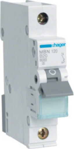 Hager MBN120 Zekeringautomaat 1-polig 20 A