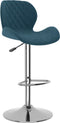 vidaXL - Barkrukken - 2 - st - fluweel - blauw