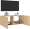 vidaXL - Tv-wandmeubel - met - LED-verlichting - 100x35x41 - cm - sonoma - eiken