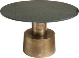 PTMD Jamai Salontafel - 77 x 77 x 45 cm - Marmer - Goud/Groen