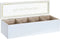 Box for Infusions DKD Home Decor 30 x 9 x 8 cm Kristal Blauw Roze 3 Onderdelen Hout MDF