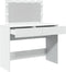 vidaXL - Kaptafel - met - LED-verlichting - 100x40x120 - cm - wit