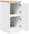 vidaXL - Garagekast - 40x51x85 - cm - massief - grenenhout - wit