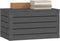 vidaXL - Opbergbox - grijs - 59,5x36,5x33 - cm - massief - grenenhout