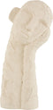 J-Line decoratie Figuur Leunend - cement - wit - large