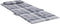 vidaXL - Stoelkussens - 6 - st - hoge - rug - ruitpatroon - oxford - stof - grijs