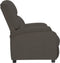 vidaXL Fauteuil verstelbaar fluweel donkergrijs