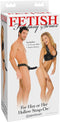 Pipedream Fetish Fantasy voorbinddildo Beginner's Hollow Strap On- zwart - 6,5 inch