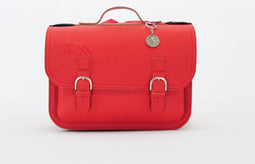 Own Stuff Lederen Boekentas - Cherry red - Piraat - Lagere school