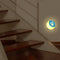 Nachtlampje Stekkerdoos kindermotief maan, 2 stuks Stekkerdoos Light Star met schemersensor, voeding