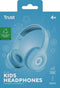 Trust Nouna - Kinderkoptelefoon - Volumebeperking en aanpasbaar ontwerp - Cyaan
