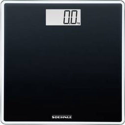 Soehnle personenweegschaal digitaal Style Sense Compact 100 – zwart – tot 180 kg - incl. batterijen