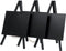 Mini tripod table chalk board - Wood with lacquered black finish - 24x15cm