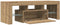 vidaXL - Tv-meubel - met - LED - 120x36,5x40 - cm - bewerkt - hout - artisanaal - eiken