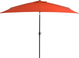 vidaXL - Parasol - met - metalen - paal - 300x200 - cm - terracotta