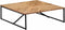 vidaXL - Salontafel - 110x110x36 - cm - massief - acaciahout