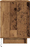 vidaXL - Nachtkastje - met - LED-verlichting - 38x34x50 - cm - oud - hout
