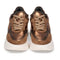 PS Poelman Jana - Chunky Leren Sneakers - Vetersluiting - Brons - Maat 40