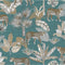 DUTCH - WALLCOVERINGS - Behang - Leopard - blauw - en - beige