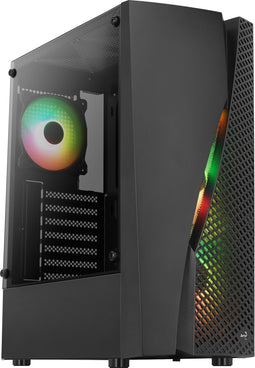 Aerocool Wave - Midi Tower PC - 4x 120mm RGB fans - Zwart