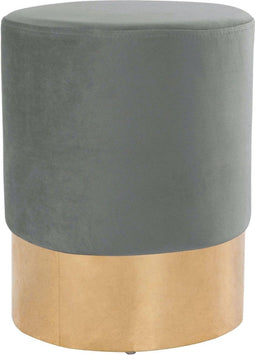SVJ Kruk Rond - 32 x 32 x 42 cm - Polyester - Lichtgrijs