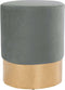 SVJ Kruk Rond - 32 x 32 x 42 cm - Polyester - Lichtgrijs