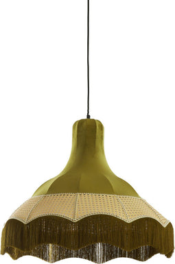 Light & Living Hanglamp Mizia - Velvet - 60cm - Groen