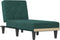 vidaXL - Chaise - longue - fluweel - donkergroen