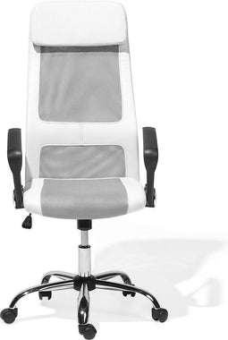 PIONEER - Bureaustoel - Wit - Kunstleer