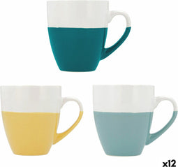 Kopp Quid Viba Ontbijt Keramisch Tweekleurig (400 ml) (12 Stuks)