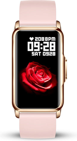 Golden Sound Activity Tracker - Fitness Tracker - Stappenteller - Hartslagmeter - Roze