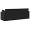 vidaXL - Vloersofa - Bed - 2-in-1 - Zwart - 213x144x60 - cm - Velours