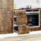 vidaXL - Keuken - onderkast - Porto - bewerkt - hout - gerookt - eikenkleurig