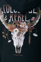 Colourful Rebel Flower Skull - Oversized Hoodie Dames - 88% organisch katoen - Maat XS