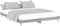 vidaXL - Bedframe - bewerkt - hout - grijs - sonoma - eikenkleurig - 120x200 - cm