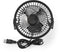 Nedis FNDK1BK10 - Miniventilator - USB-aansluiting - Zwart