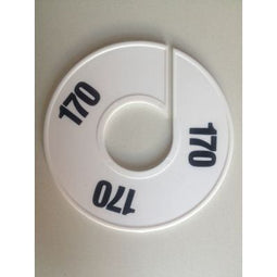 Klika - Maatring 11 cm wit/zwart 170 - 170 stuks