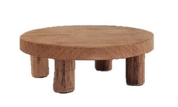 Houten tableau op pootjes - doorsnee 20 cm