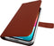 Valenta iPhone 15 - Book Case - Handgemaakt leer - Bruin