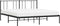 vidaXL - Bedframe - met - hoofdbord - metaal - zwart - 183x213 - cm